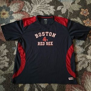 Boston Red Sox Shirt Stitches Athletic Gear Men’s X-Large Navy Blue Red